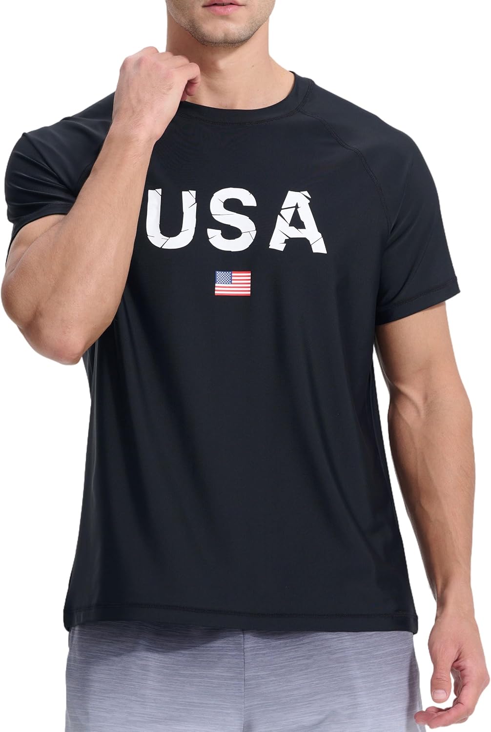 Men's Swim Shirts Rash Guard UPF 50+ UV Sun Protection T-Shirt Quick Dry Fishing Beach T Shirts - Image 3