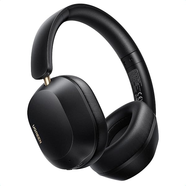 UGREEN HiTune Max5c Bluetooth Headphones Over Ear with Hybrid Active Noise Cancelling, Hi-Res Audio, LDAC, 75h Battery, Bluetooth 5.4, Spatial Audio, EQ in App, Dual Connection (Black) - 1