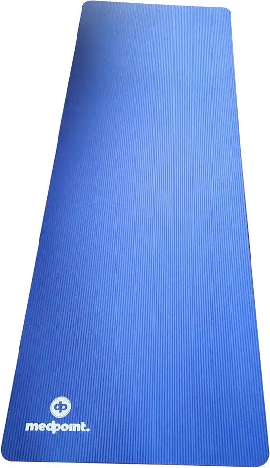Tapete de Yoga MedPoint NBR 183x60 10mm Grosso Macio Pilates Funcional Treino Exercicio Colchonete Antialergico