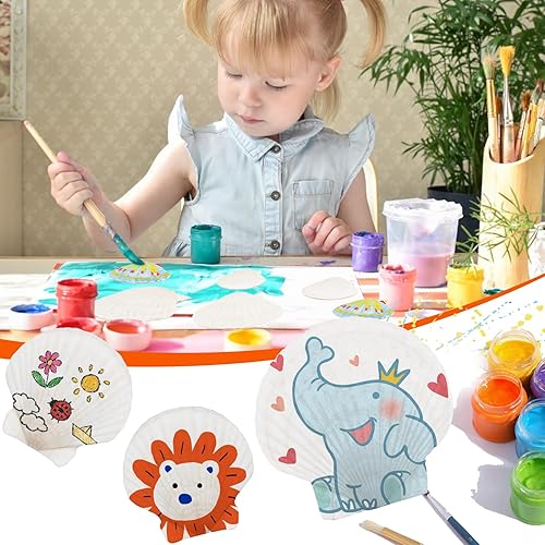 Miniatura 3 de 18 conchas marinas blancas grandes puramente naturales de 4 a 5 pulgadas y conchas medianas de 2 a 3 pulgadas para manualidades, conchas de vieira a