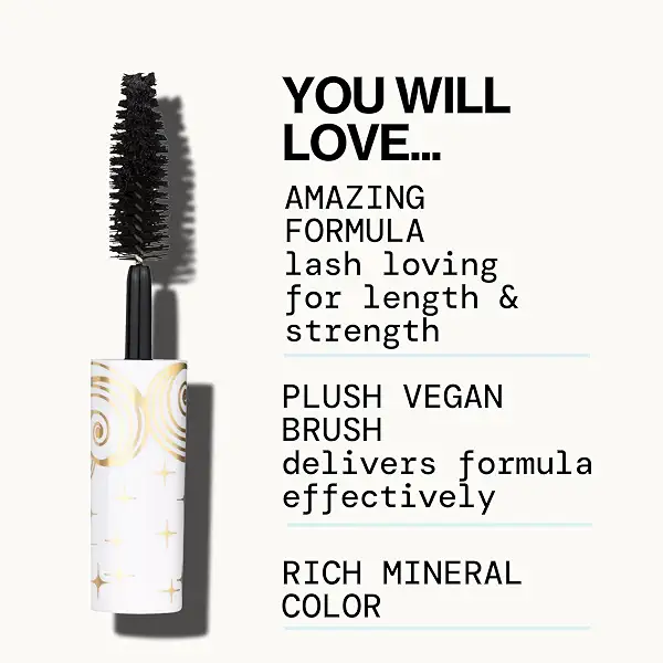 Pacifica Mini Stellar Gaze Mascara – Supernova Black Trial Size, Length & Strength Mineral Mascara, Travel-Friendly, Vegan Ophthalmologist Tested 2