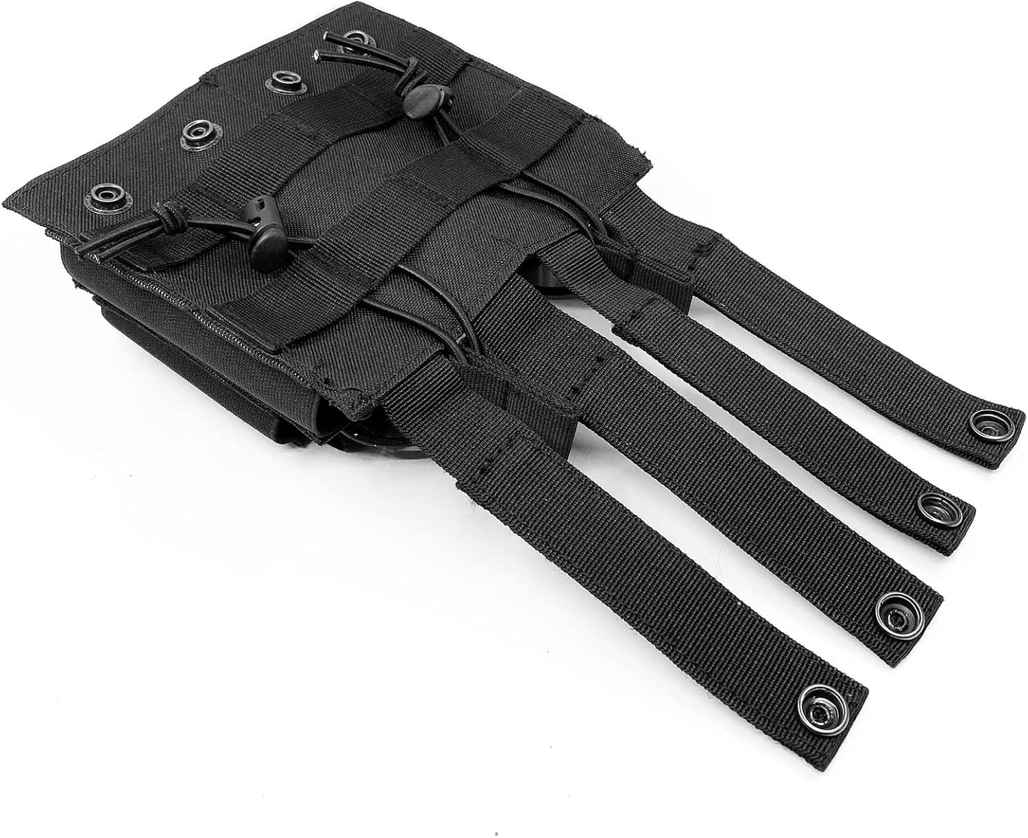 Tactical Mag Pouch, Open-Top Molle Double Magazine Pouches Holder Carrier for M4 M14 G36 HK416 Magazines and Glock 17 M1911 9MM
