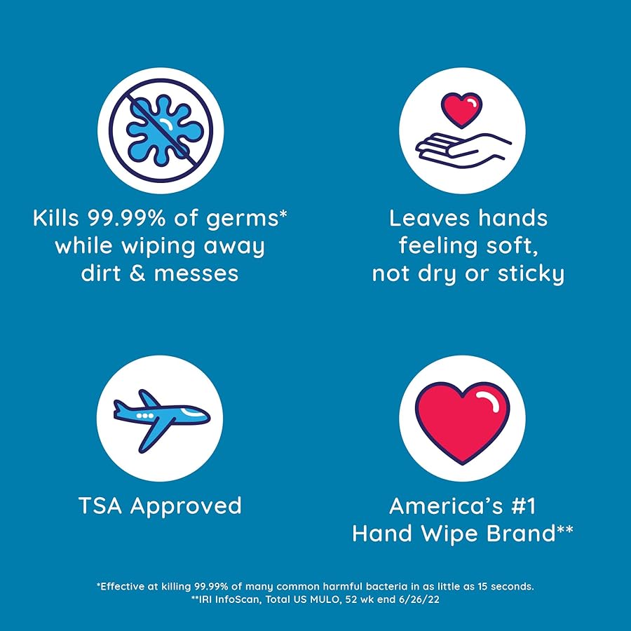 Wet Ones Antibacterial Hand Wipes Singles, Fresh Scent Wipes, Individual Wipes, Antibacterial Wipes, Hand Wipes Individually Wrapped, 24ct (6 pack) - image 2