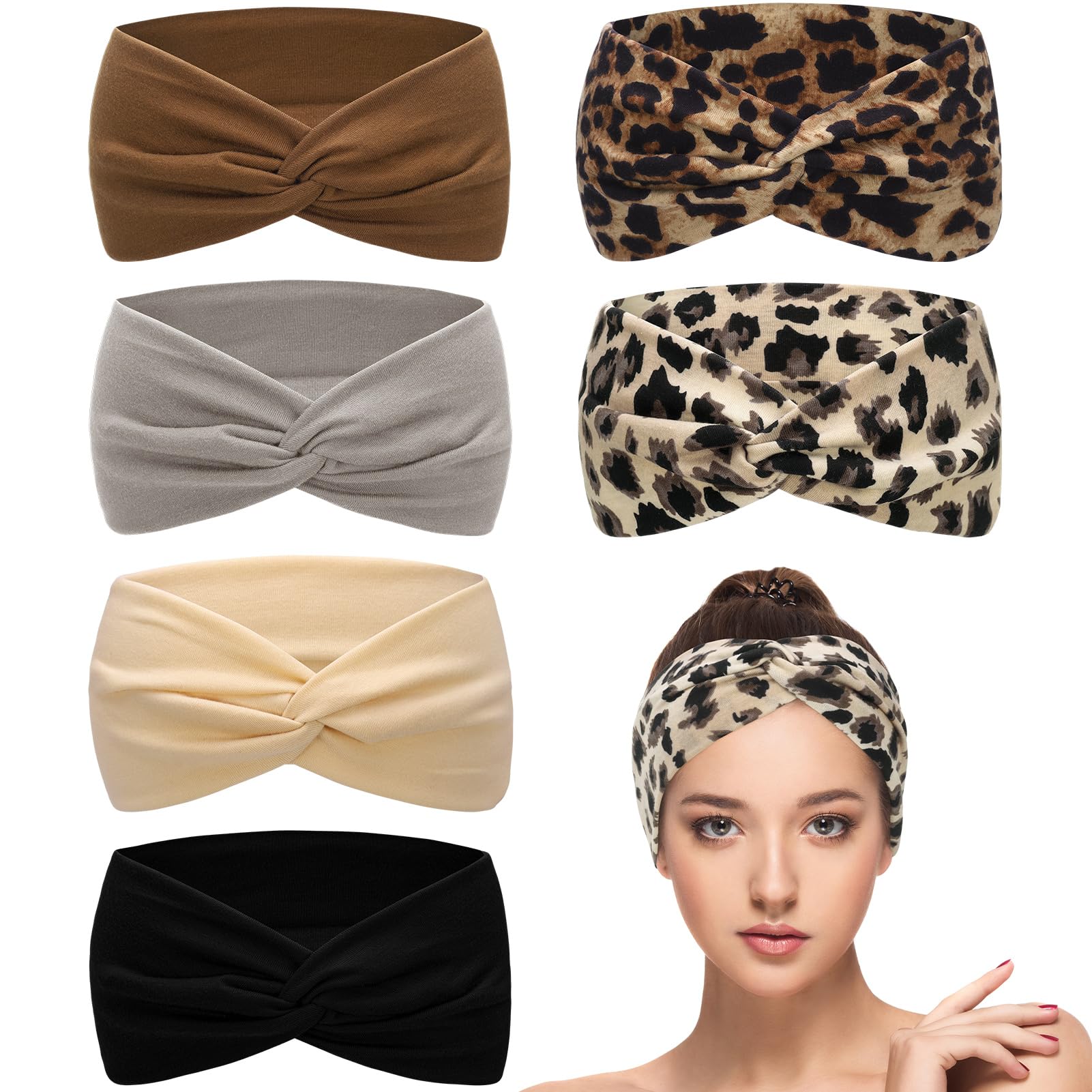 ViEinkaufen 6 Pcs Headbands for Women's Hair