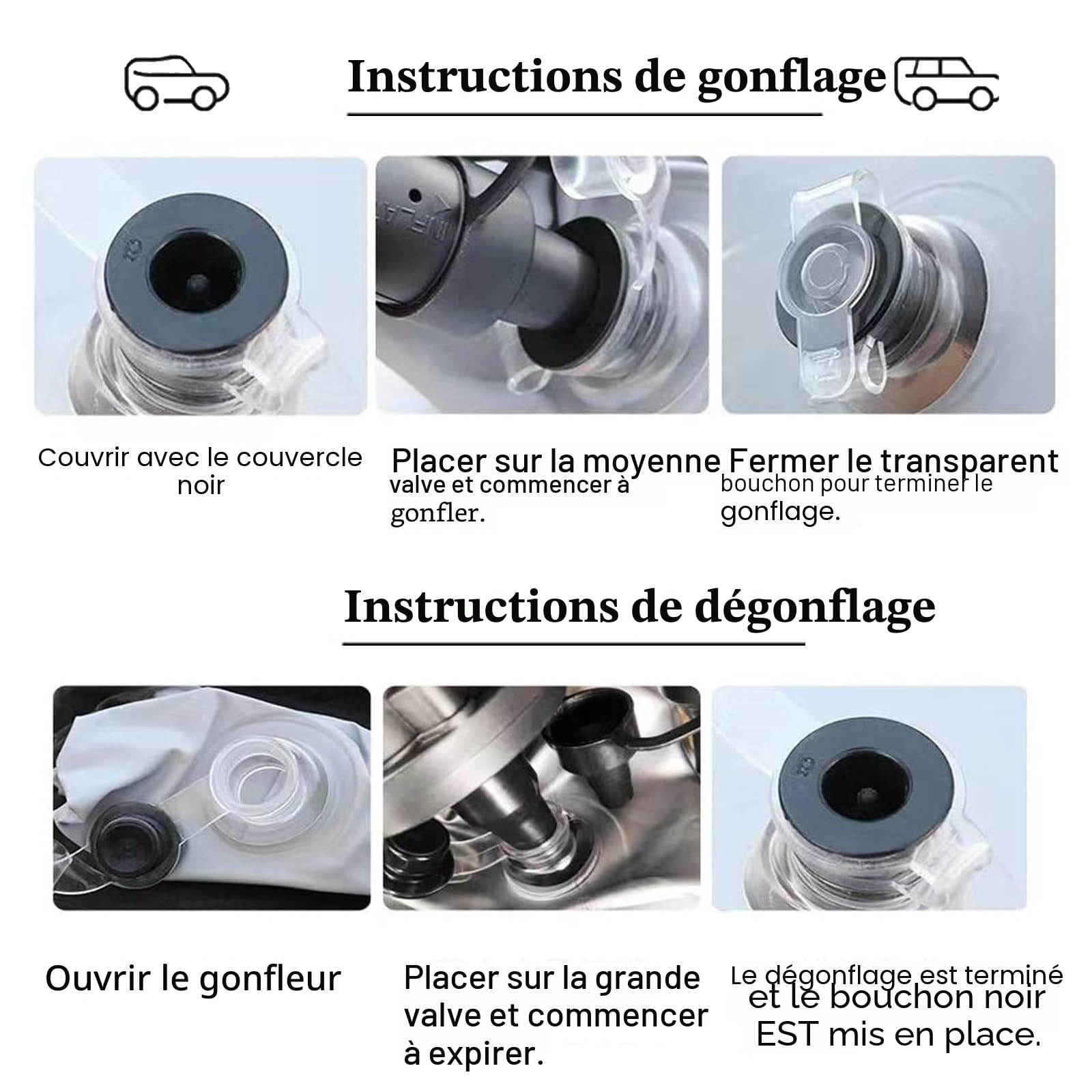 Matelas Gonflable Voiture, Siège Arrière élargir Pied Rembourré, pour SUV, MPV, RV, lit de Voyage de Voiture, Lit Voiture de Camping pour Excursio