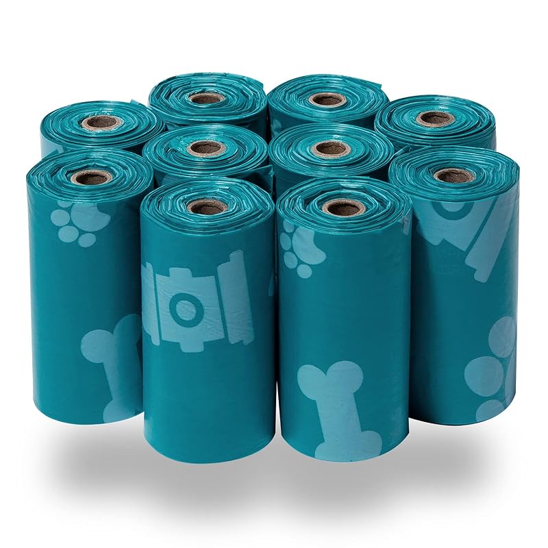 Sacos para Fezes de Cães Resistentes a Vazamentos Best Pet Supplies Turquoise, Pacote com 150