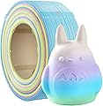 Chitu Systems 3D-Drucker Filament Nachfüllung ohne Spule 1.75 mm, Matte Rainbow PLA 1 kg Geeignet Wiederverwendbare Spule