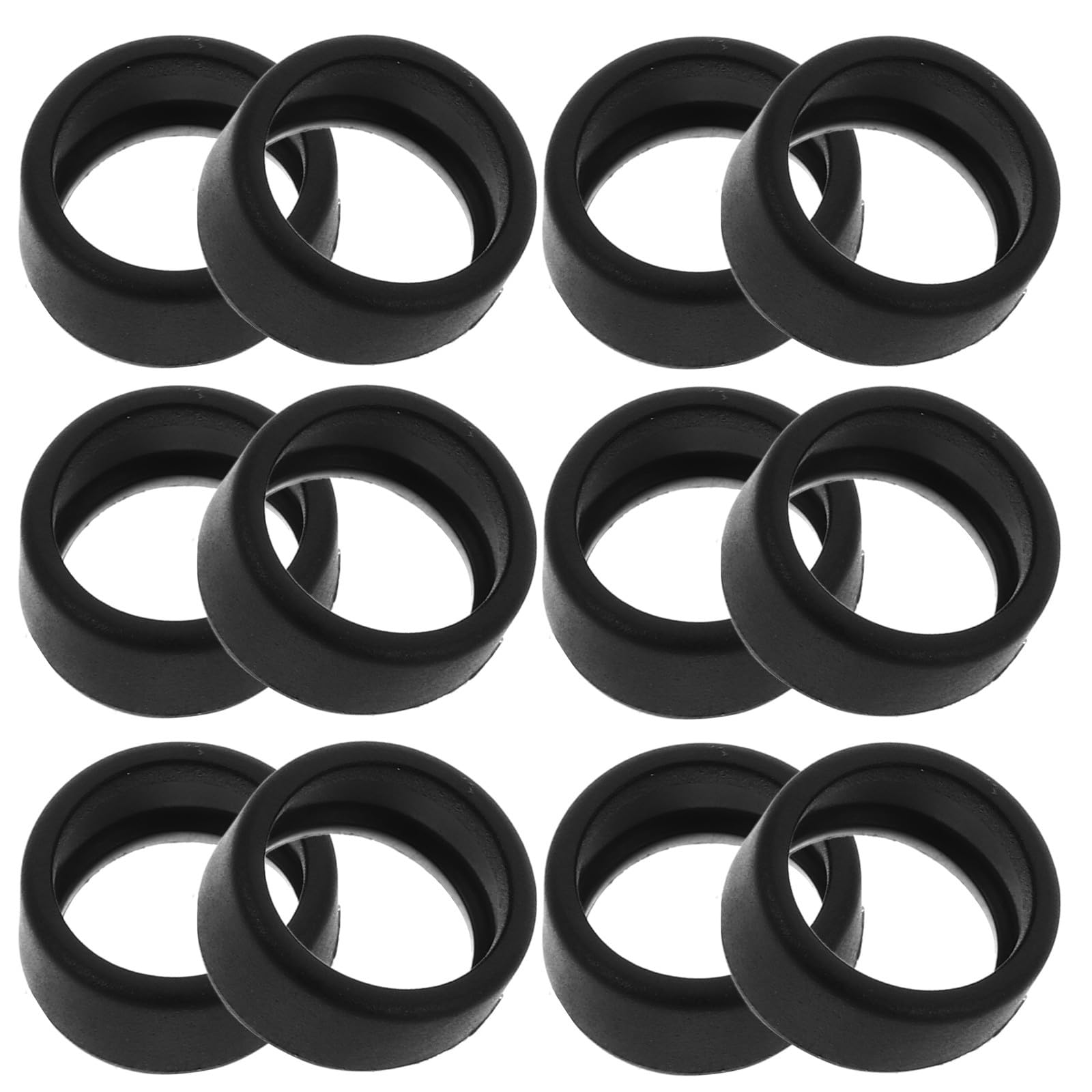 UKCOCO 12pcs Rubber Racing Car Tire Covers for 1:64 Scale Model DIY Wheels Replacement, Drift Car Small Tire Sleeves Compatible with Rc Trucks
