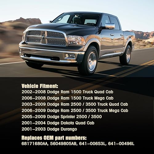 Miniatura 4 de Interruptor y bisel principal de la ventana eléctrica (lado del conductor y lado del pasajero) 56049805AB para Dodge Ram1500 2500 3500, Dodge Dakota