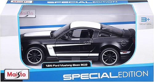 Miniatura 7 de Maisto M31269 Ford Mustang - Coche coleccionable a escala 1:24, color negro mate