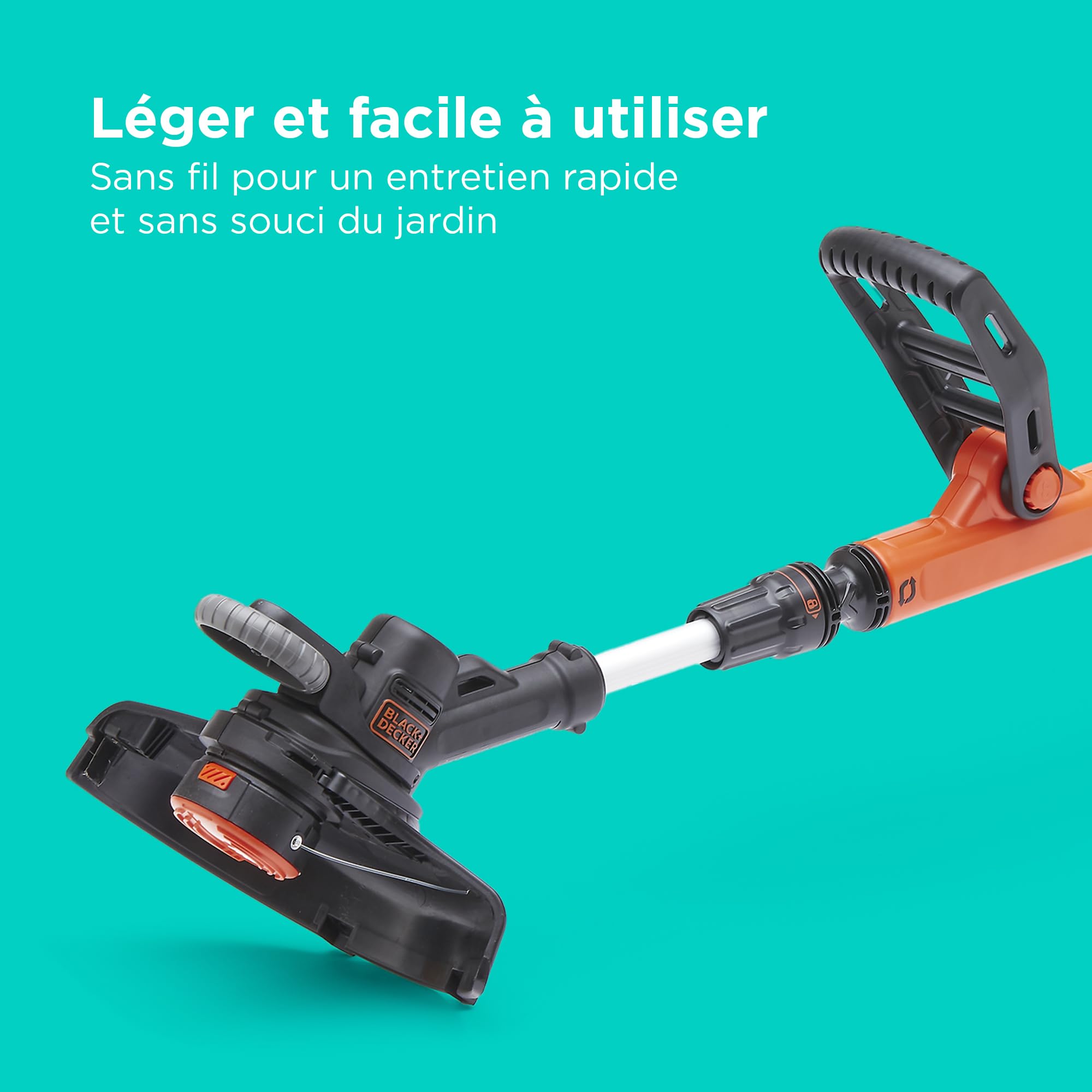 BLACK+DECKER POWERCONNECT Débroussailleuse, Coupe-Herbe sans Fil de 30 cm, STC1840EPC-QW