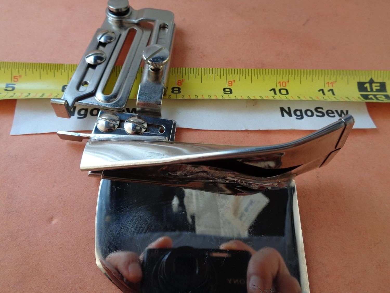 Braid Single RAW Plain FOLD BIAS Tape Binder Attachment for pre-Folded bias Tape fits Flat Bed Home and Industrial Sewing Machines (Tape Size 1" Finish Size 1/2")