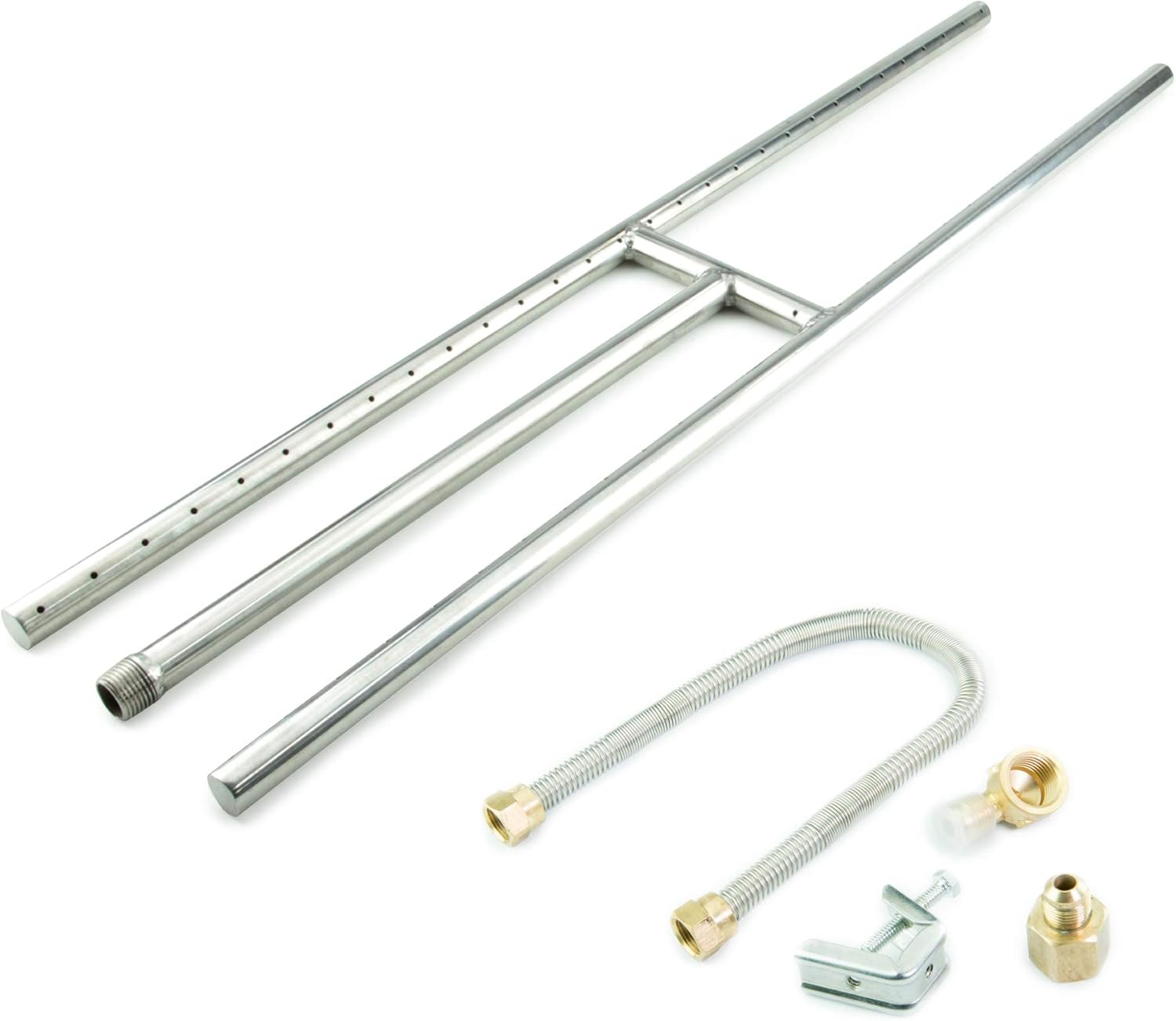 HBurner for Fire Pits and Fireplaces 30 Inch, Stainless