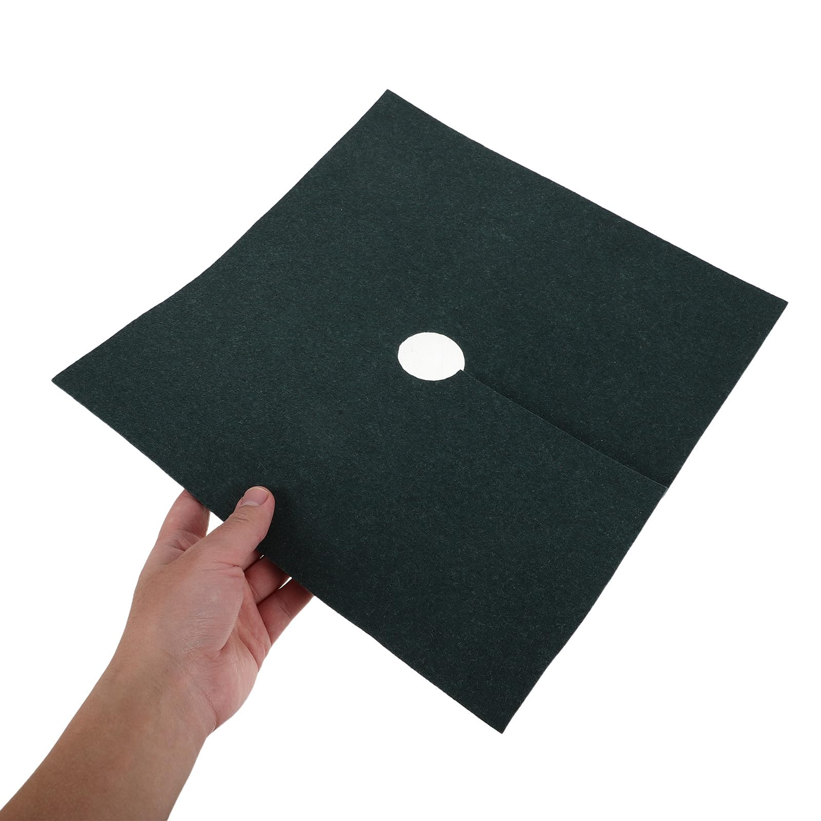 DOITOOL Tessuto di Protezione per Radici Piante 20 Pezzi, Non Tessuto Verde | Blocco Luce Efficiente, Riutilizzabile e Traspirante, per Copertura Esterna e Vasi, Forma Quadrata