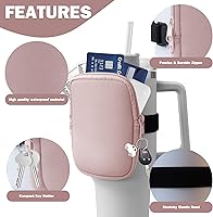 Vista 2 de Bolsa para botella de agua Stanley de 40 onzas con asa, accesorios de gimnasio para mujer, bolsa para cinturón compatible con Stanley/Accesorios