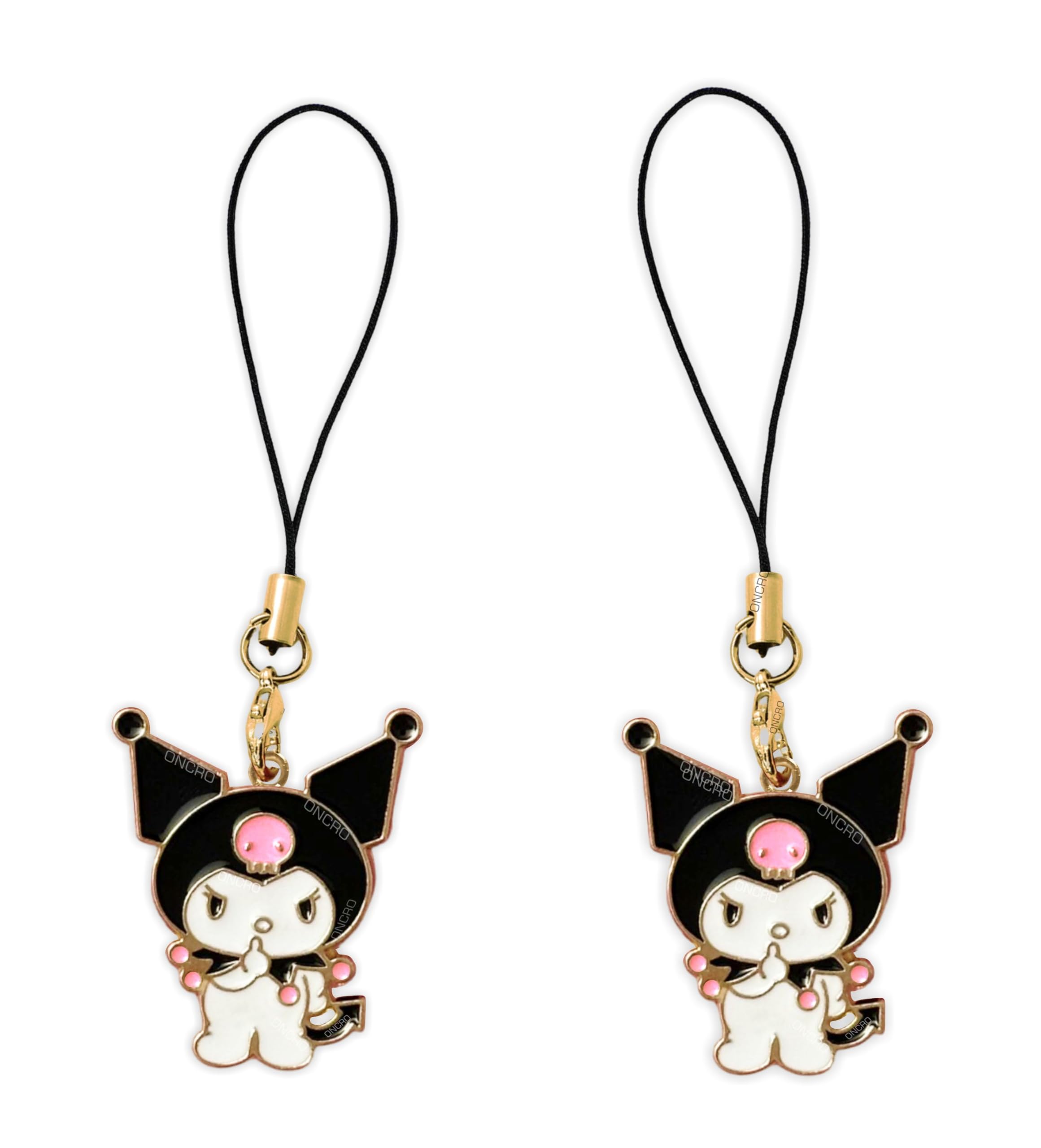 ONCRO® Kuromi | Cinnamoroll dog | Melody doll Crystal Candy jelly type hard | matte Pendant Phone Charms cute for girls hanging Keychain accessories necklace bracelet 2pc (Kuromi Black Charms) (B0DDCSKXX2) Amazon Price History, Amazon Price Tracker