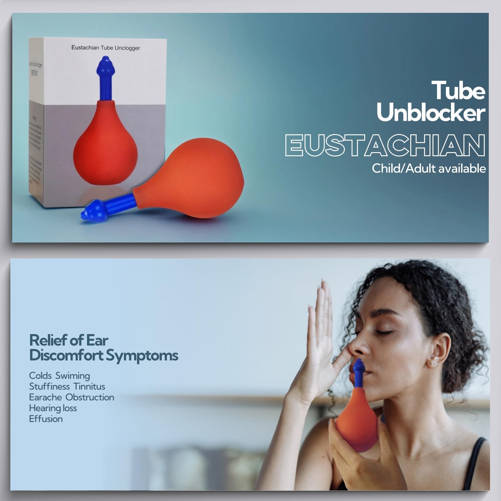 Eustachian Tube Unclogger for Ear Pressure Relief - Inner Ear Popper Device for Airplane Travel, Diving and Swimming - Natural Clogged Ear Relief, Tinnitus and Congestion Support, Small, — Amazon image 3