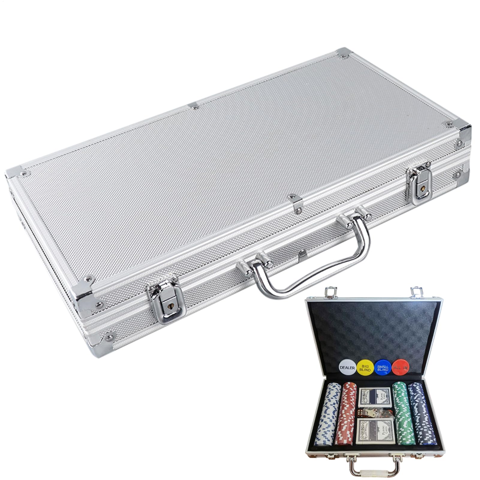 Set di Gettoni da Poker Numerati 200 Pezzi Portatile con Custodia | Giochi per adulti set di poker con custodia inclusa Per l'uso in Casa, Viaggi, Feste, Vacanze, Ritrovi, Campeggio all'aperto