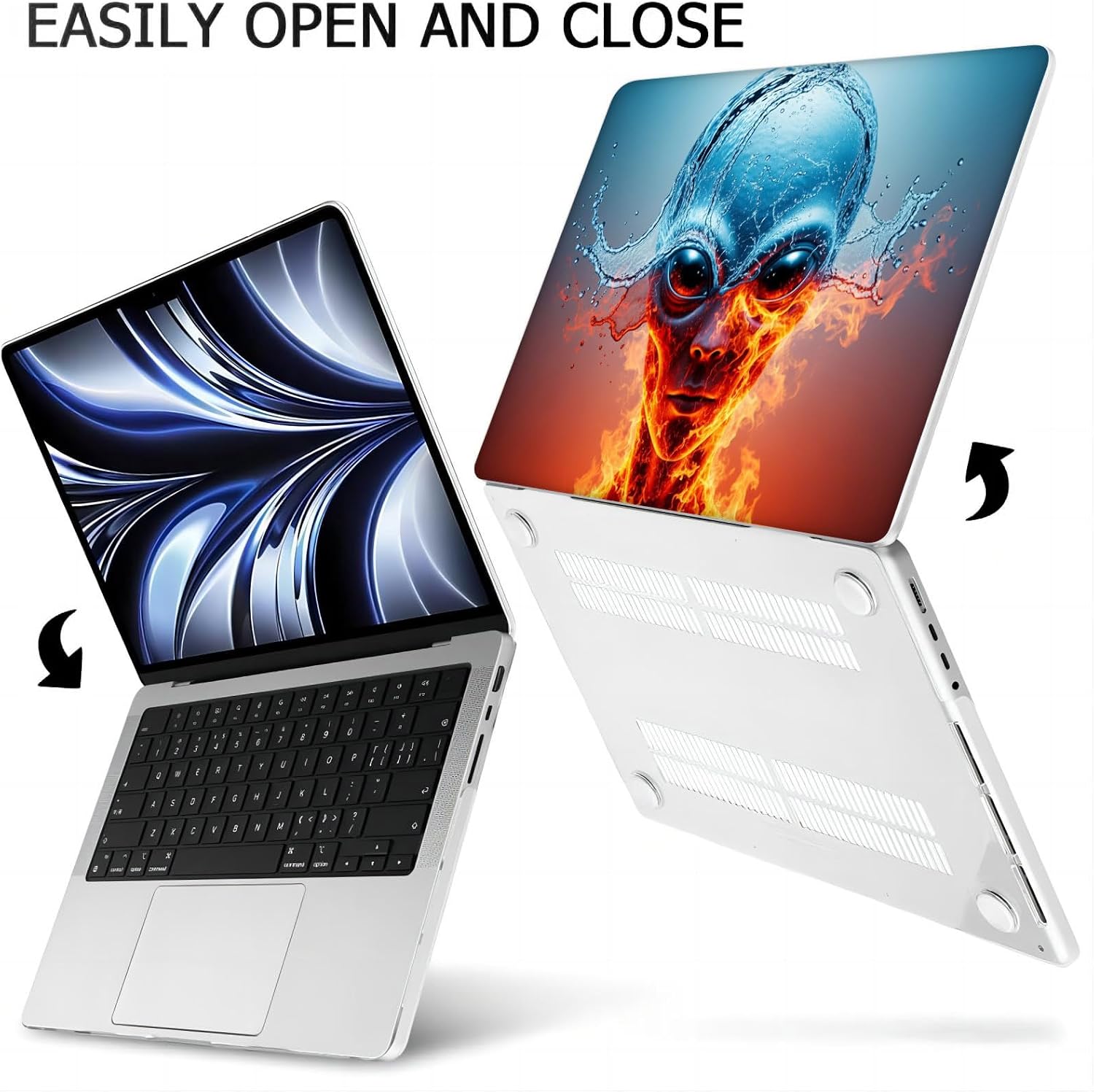 Compatible with MacBook Neo 13-inch, Hard Shell Case with Keyboard Cover and Screen Protector (A3404 A18 Pro chip, 2026 Release) - Aliens MC22408