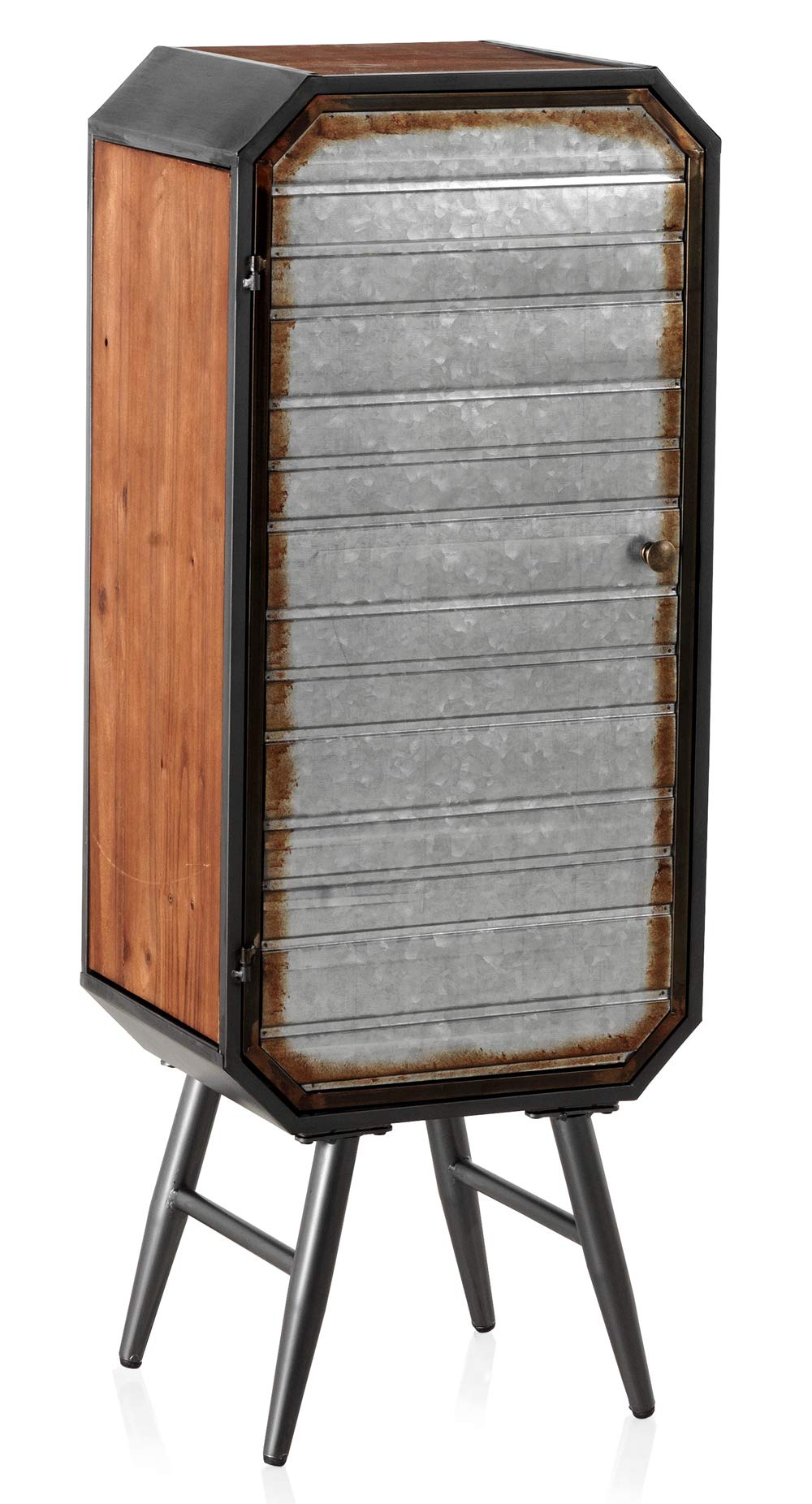 Armoire 1 porte chapa bois meuble de rangement vertical pour maison