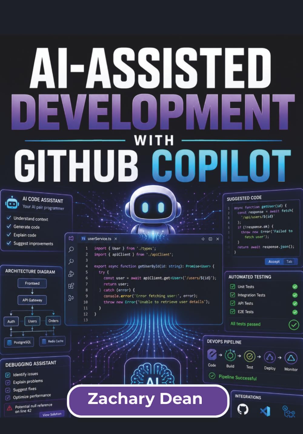 AI-Assisted Development with GitHub Copilot: Streamline Coding Tasks, Improve Project Organization, Integrate Intelligent Development Tools, and Build Reliable Software Workflows with Confidence
