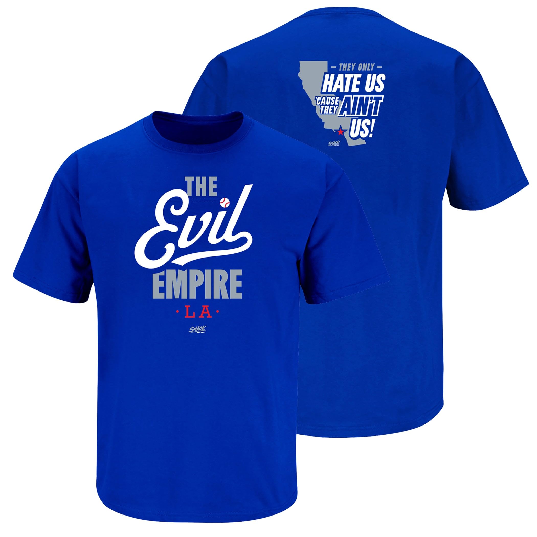 Smack Apparel Evil Empire T-Shirt for Los Angeles Baseball Fans (SM-5XL)