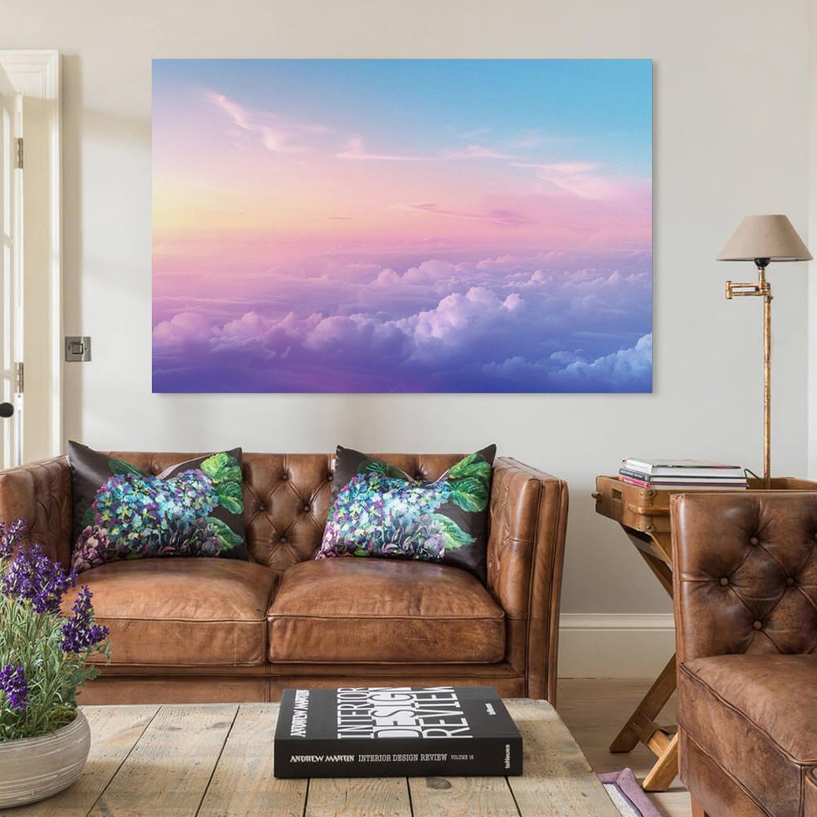 絵画 インテリア　絵　額付 (黒）油絵　uF6-111309　風景（朝陽、夕陽） 絵画 インテリア 絵 額付 (黒）油絵 uF6-111309 風景（朝陽