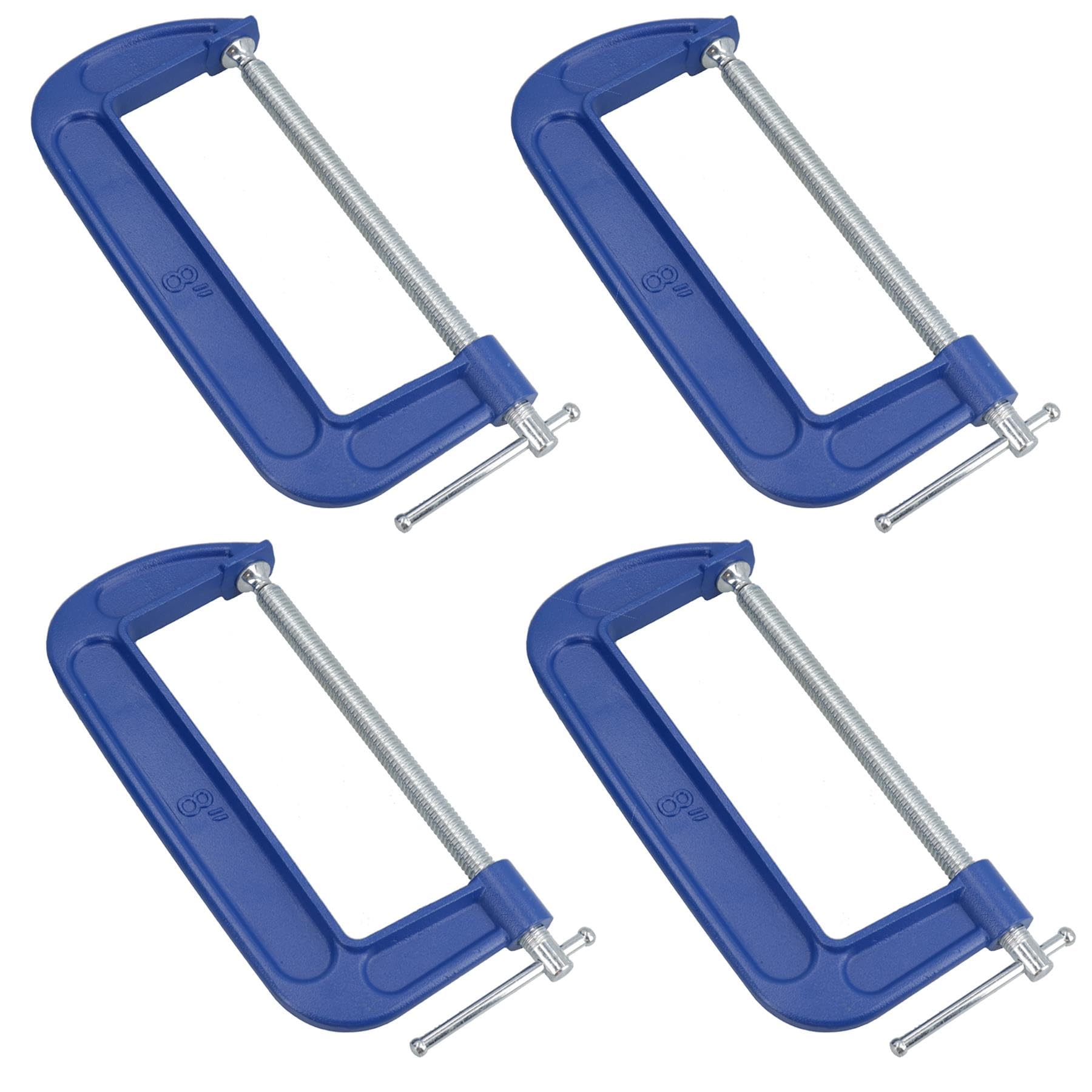 8" Heavy Duty G Clamp C-Clamp Grip Holder vice Clasp Woodworking 4 Pack
