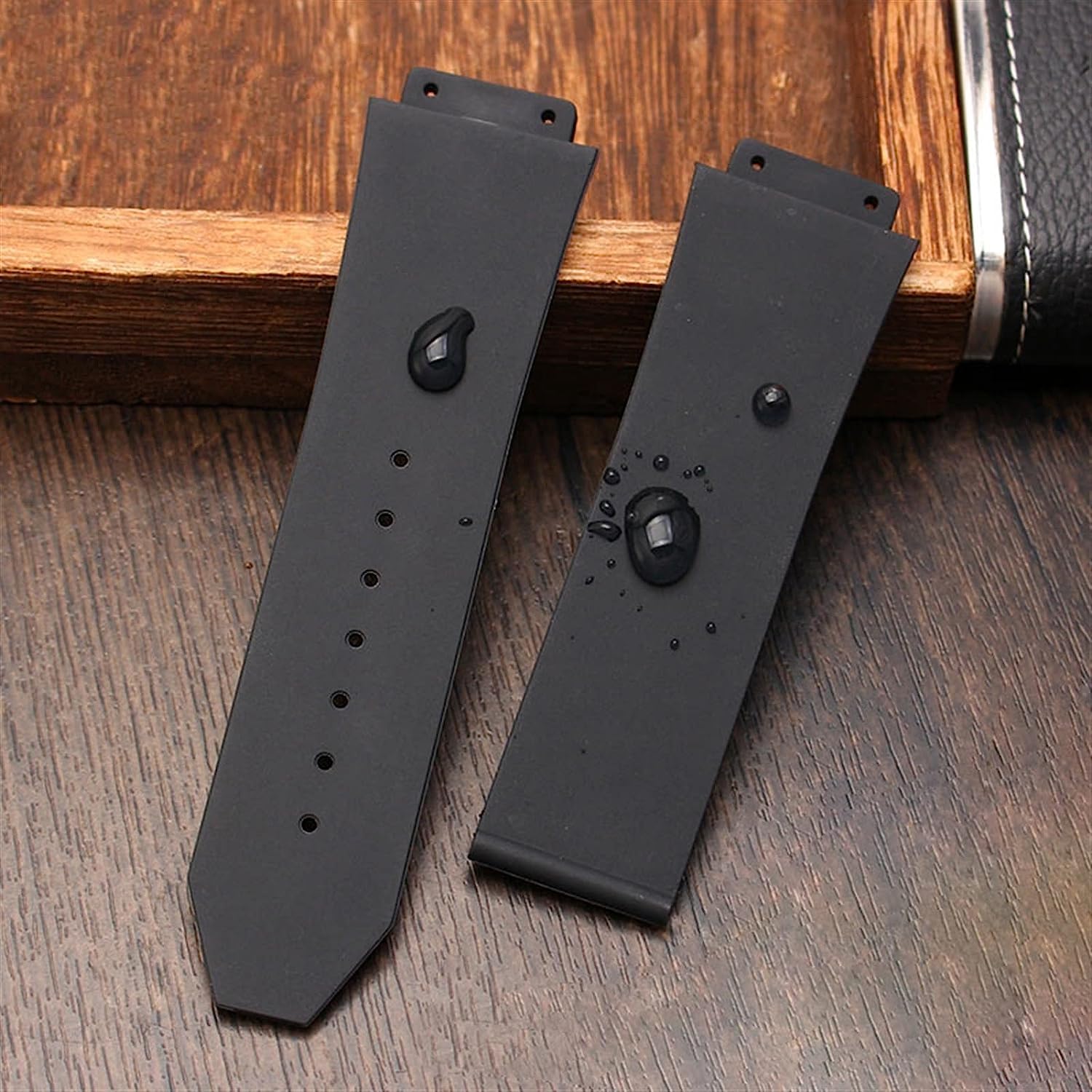 pour la Bande de Montre Authentique Boucle en Acier Inoxydable Sangle en Caoutchouc 25 * 19 mm
