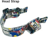 Vista 6 de Correa ajustable para la cabeza y cable de alimentación de 11.8 in para gafas DJI FPV V2, repuesto de cable de carga de alimentación y correa