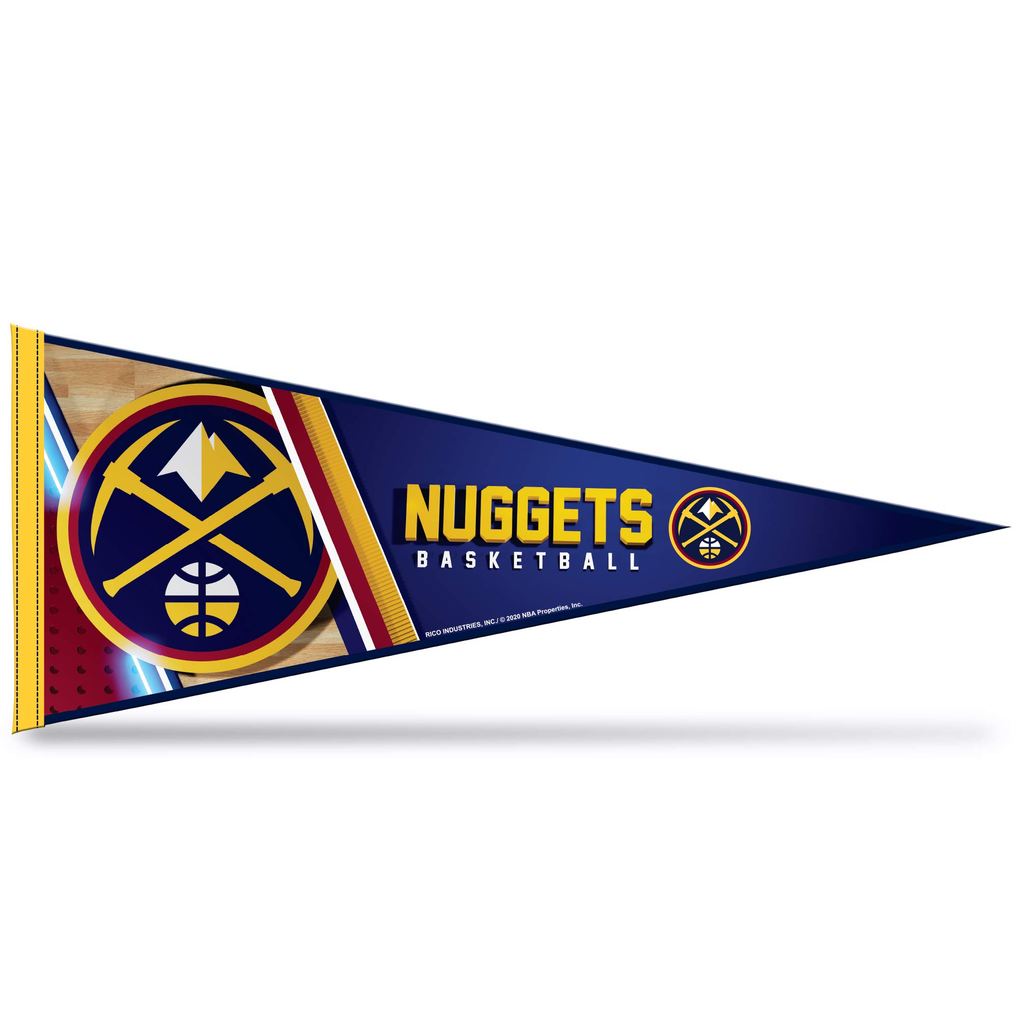 Rico Industries NBA Basketball Primary 12" x 30" Felt Wall Décor Pennant - Great for Home/Bed Room/Man Cave Décor
