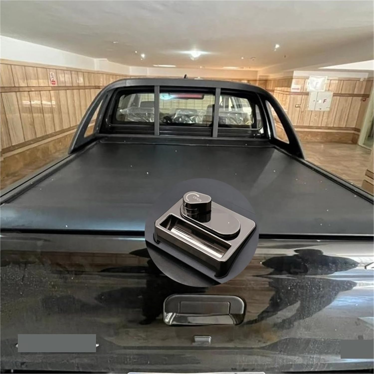 Manual Tonneau Cover Roller Lids Bed Cover Pickup Cover with Password Lock Compatible with JAC T8