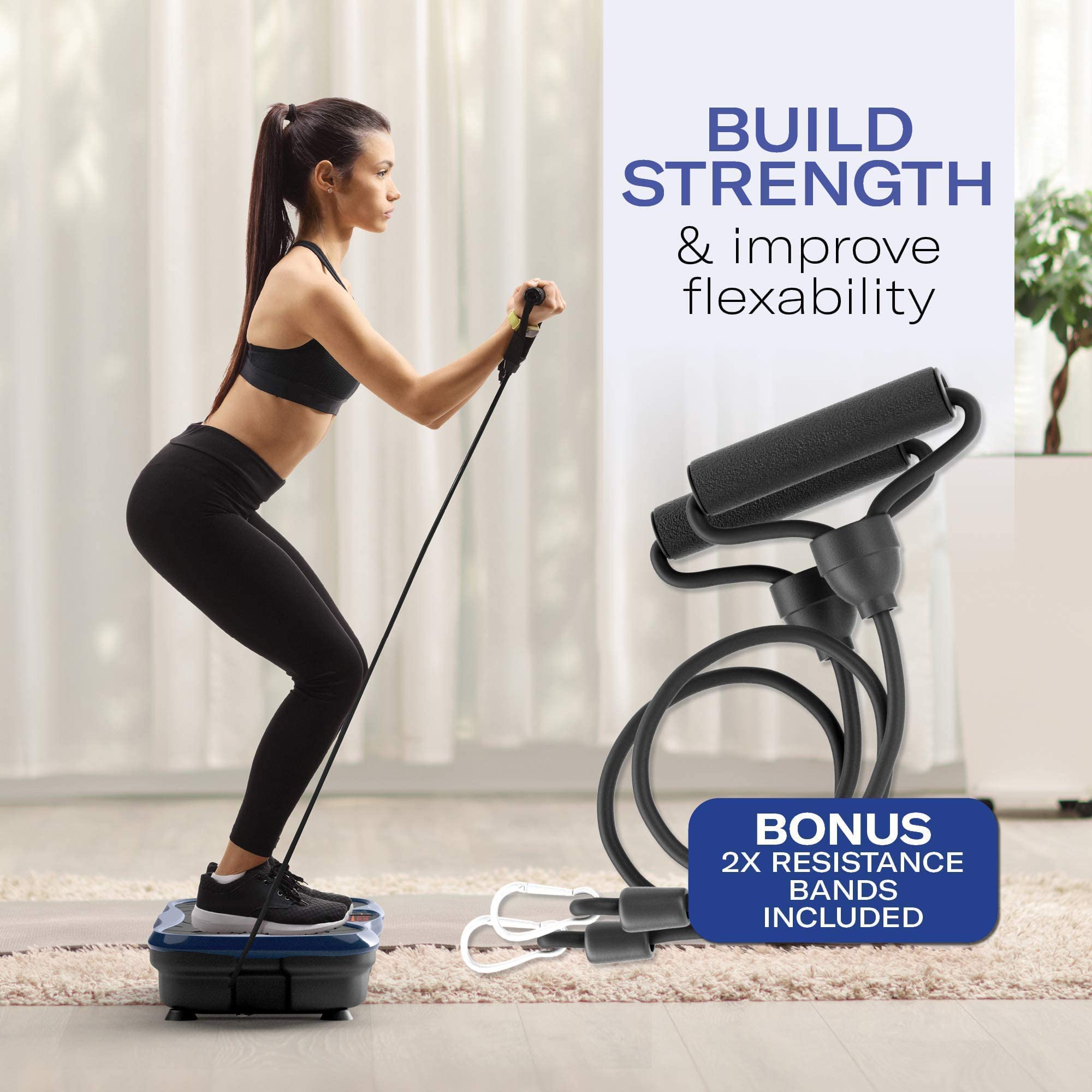 Vibration Plate Exercise Machine Lymphatic Drainage Machine w 2