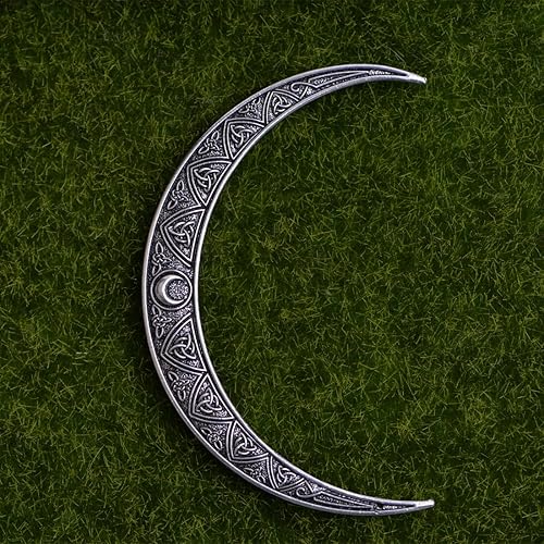 Miniatura 8 de LANGHONG 2 horquillas de luna creciente para mujer, horquillas vikingas para el cabello, con nudo, zjas, 2 unidades