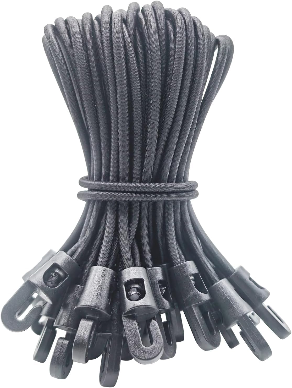 Spanngummi mit Haken 25 Stück, 15 cm Kurz Gummispanner,Expander mit Haken, Planenspanner Zeltgummis Gummispanner mit Haken für Camping Planen