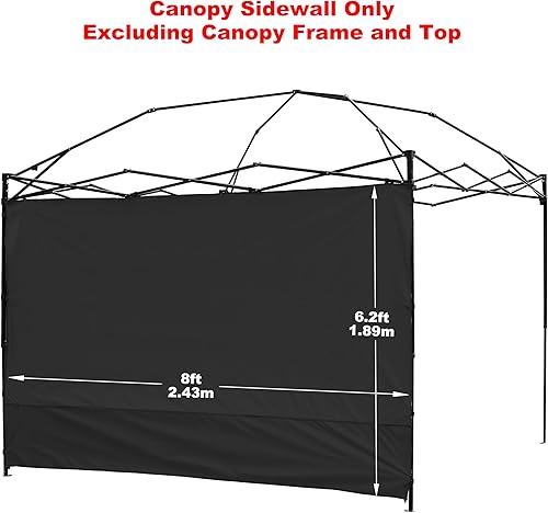 Miniatura 2 de NINAT Toldo de pared solar impermeable para toldo desplegable de 8 x 8 pies, carpa de carpa de pierna recta, toldos instantáneos al aire libre,