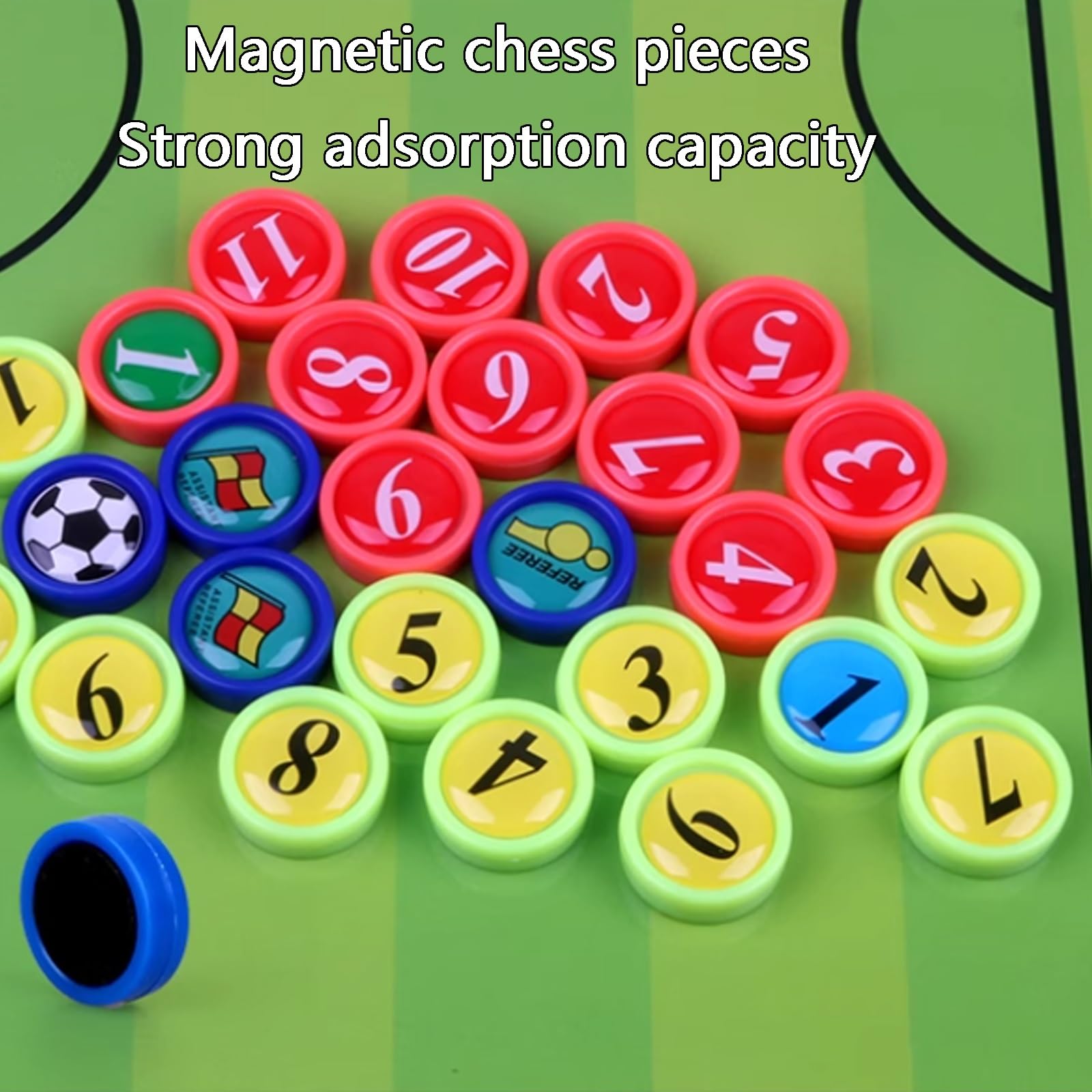 Lavagna Magnetica Calcio, Lavagna Calcio Allenatore di Board, con Supporto a Treppiede e Borsa per il Trasporto, Bordi in Lega di Alluminio, per Spiegazioni Tattiche