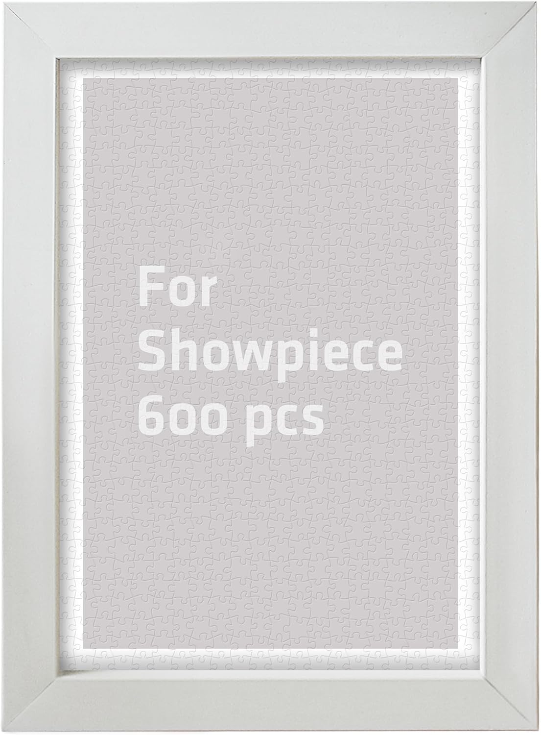 Pintoo Jigsaw Puzzle Frame Tailor-Made for Pintoo's 600 Pieces Puzzle ONLY - Cool Gray - Effortless & Toolless Assembly NO Glue Required [W1083]
