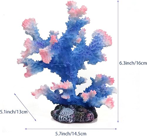 Miniatura 4 de Besimple Adorno de coral para acuario, decoración de coral de poliresina para decoración de peceras, paisaje de acuario