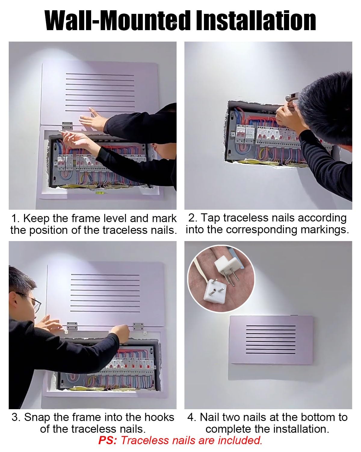 Copri Quadro Elettrico Copertura per Scatola Fusibili da 25, 30, 40, 45, 50 e 60 cm, Quadro Elettrico Traspirante, Copertura Decorativa per Scatola di Distribuzione(20x16in/50x40cm)