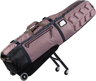 Sun Mountain ClubGlider 3 Golf Travel Bag - 4-Wheel Rolling Retractable-Leg System, Heavy-Duty Ballistic Nylon, Integrated TSA Lock