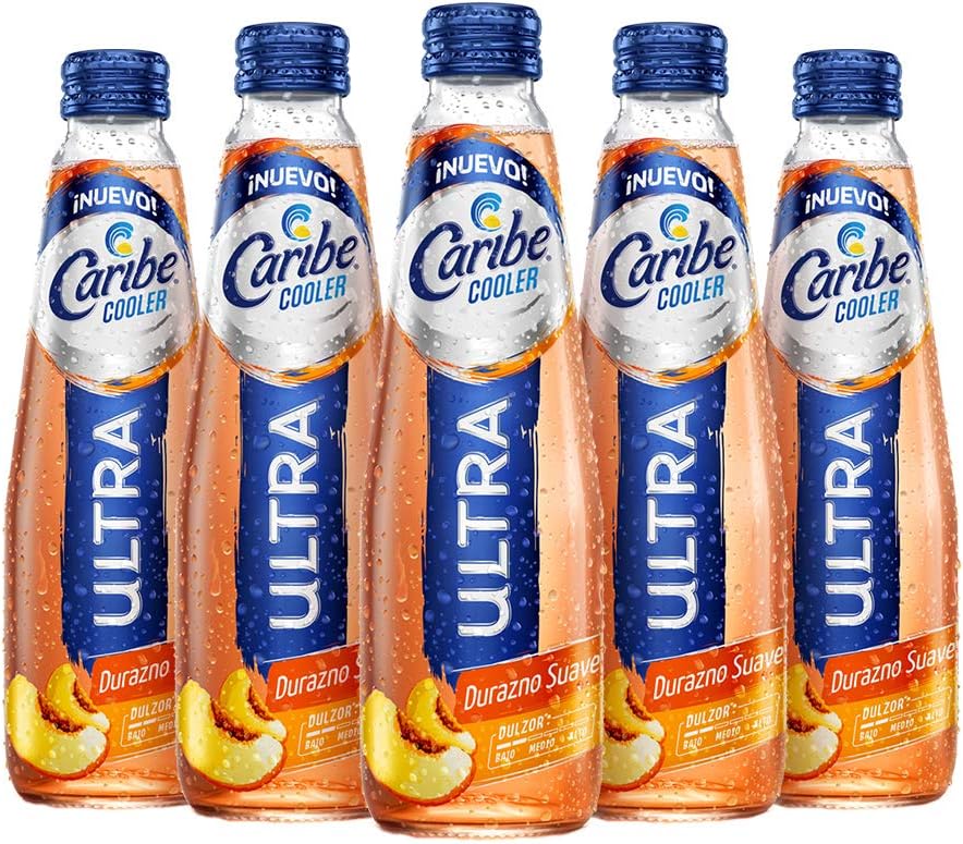 Caribe Cooler Ultra Durazno Suave botella 300 ml 12 pack : Amazon.com.mx:  Alimentos y Bebidas