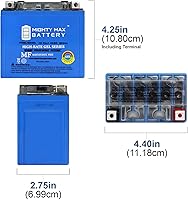 Vista 2 de YTX5L-BSGEL - Reemplazo de batería de motocicleta - 12V 4AH 80 CCA - Paquete de 3