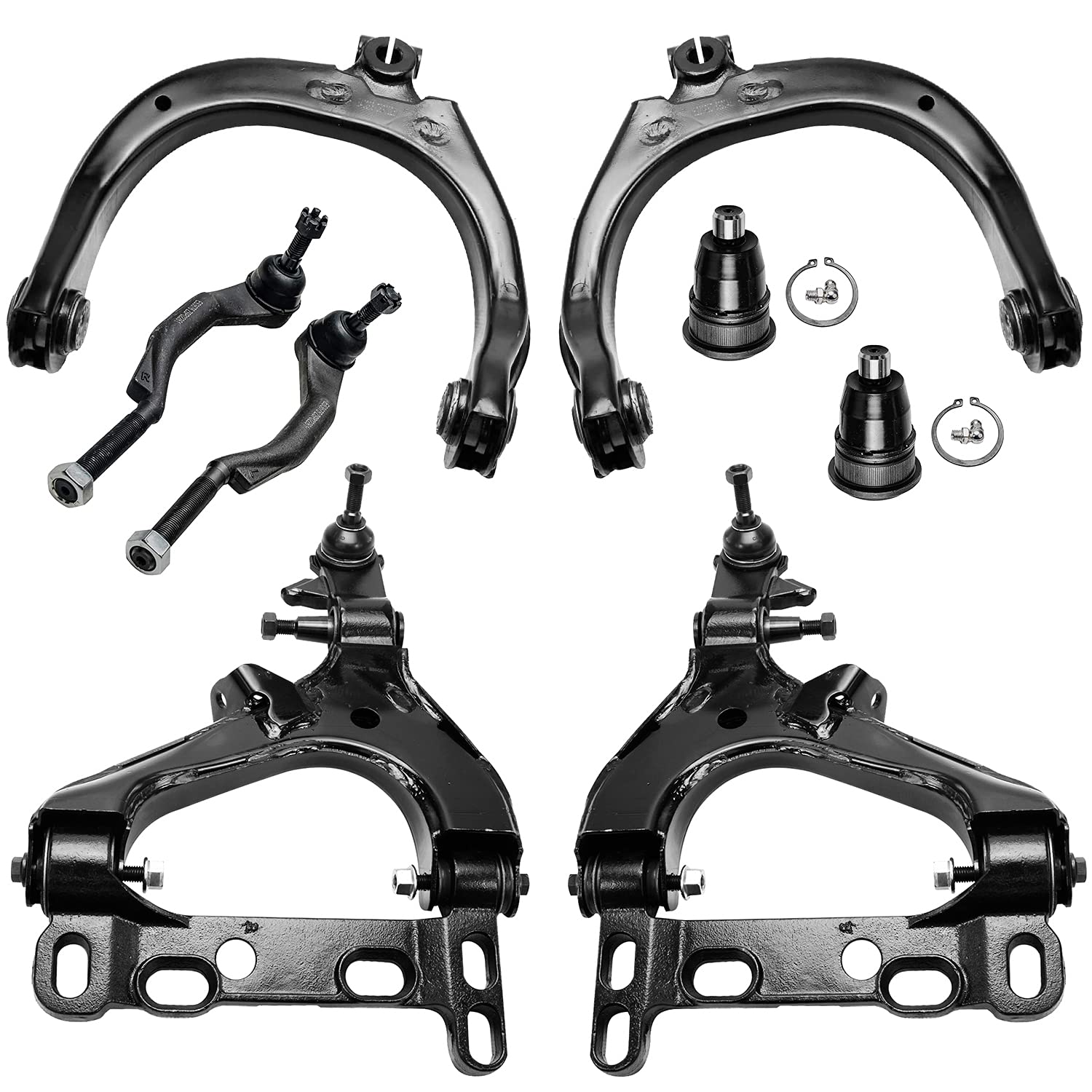 Detroit Axle - 8pc Front Suspension End Kit for Chevrolet Trailblazer