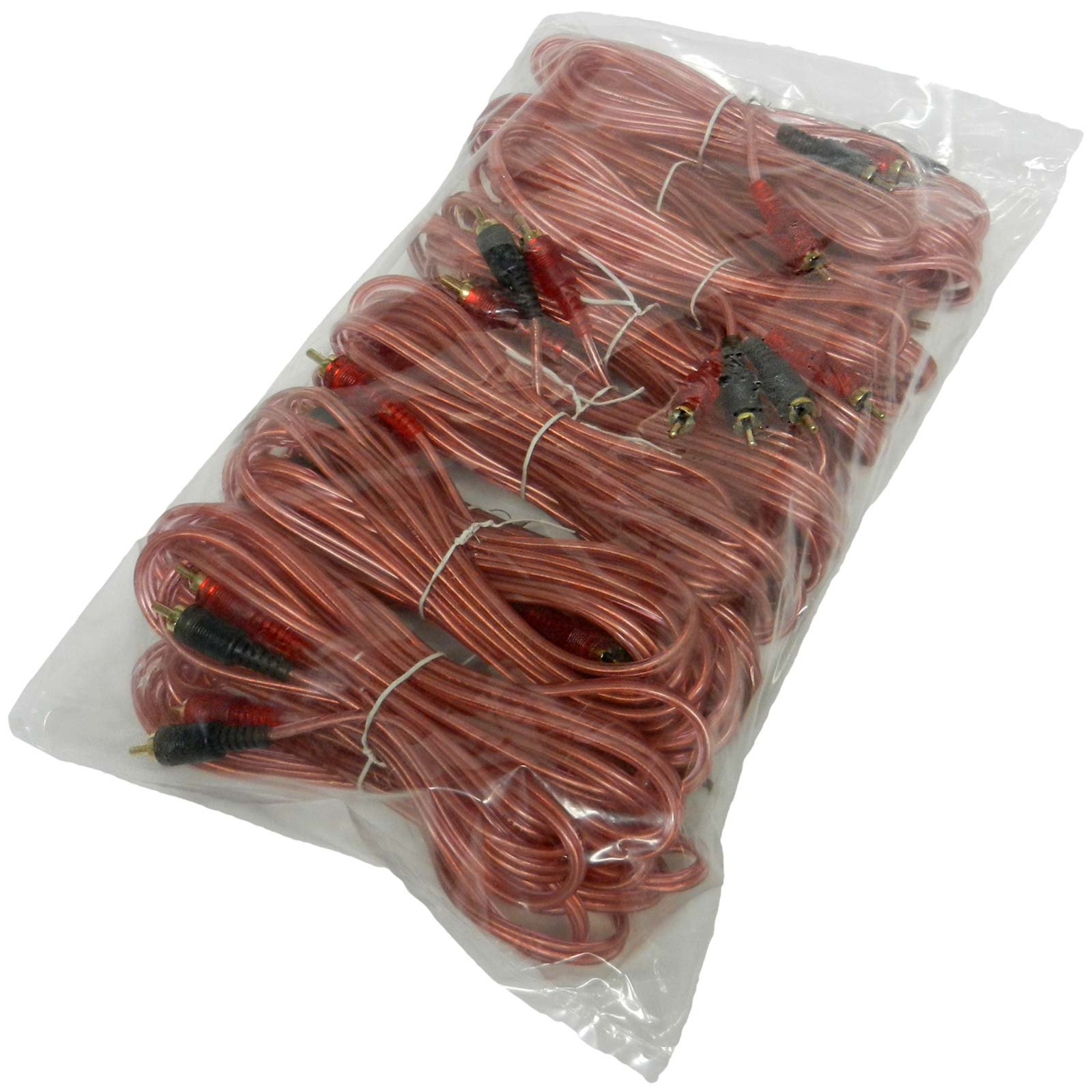 Bass Rockers Interkonekt 3,7 m RCA kable audio (opakowanie zbiorcze 10 sztuk) - BRC12 (12 stóp)