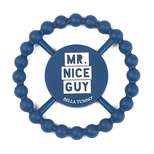 Bella Tunno Mordedor feliz para niño, anillo de dentición suave y de fácil agarre, perfecto para bebés y juguetes de dentición para ayudar a calmar