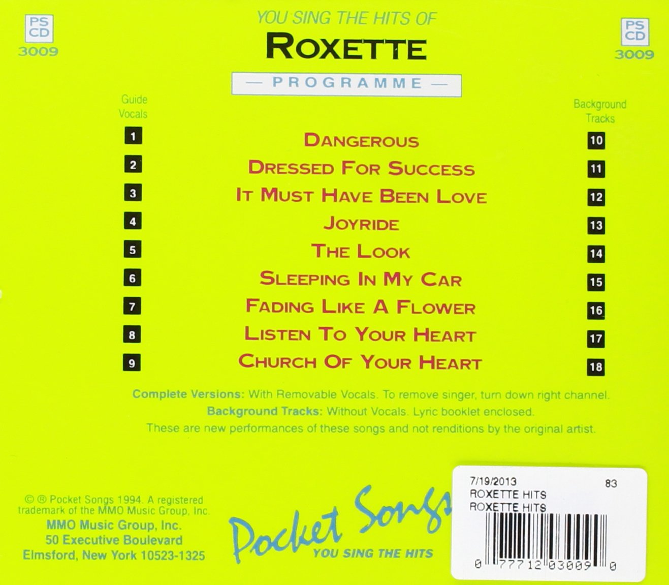 Karaoke: Roxette Hits