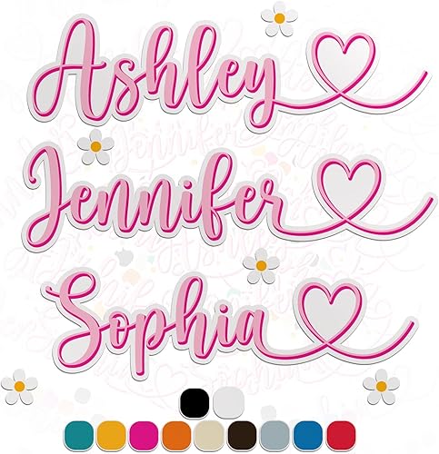 Miniatura 7 de Calcomanía de vinilo con nombre retro personalizada con nombre Vibes Rainbow Pastel Girl, impermeable para botella de agua, funda de teléfono, casco