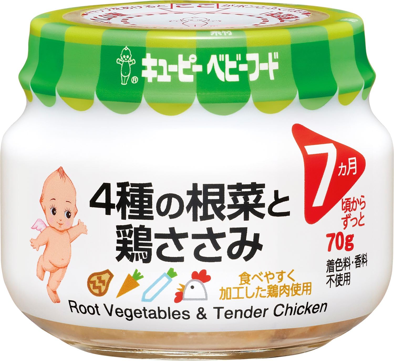 Amazon.co.jp: キユーピー 4種の根菜と鶏ささみ 7ヶ月頃から×12個