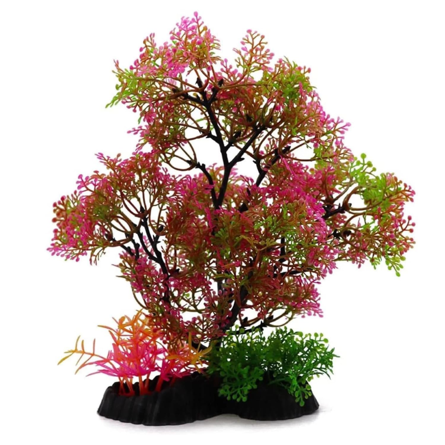 Plante Aquarium Artificielle, Aquarium Decoration Plante, Longue 25 cm Décorations Aquarium, Plantes Hydroponiques de Simulation, avec Base Epaissie pour Aquarium Poissons